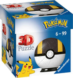 PUZZLE 3D POKEMON HYPERBALL NEGRA 54 PIEZAS