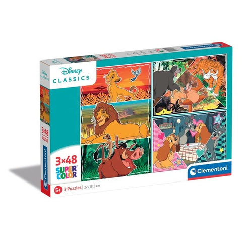 PUZZLE 3x48 PZAS DISNEY CLASICOS