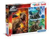 PUZZLE 3x48 PZAS SUPERCOLOR JURASSIC WORLD