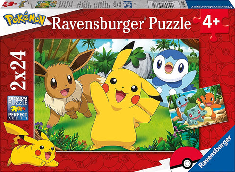 PUZZLE POKEMON 2X24 PIEZAS