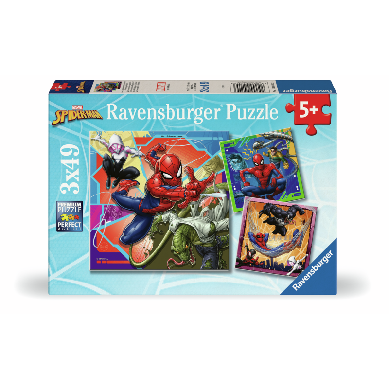 PUZZLE MARVEL SPIDER-MAN 3 X 49 PIEZAS
