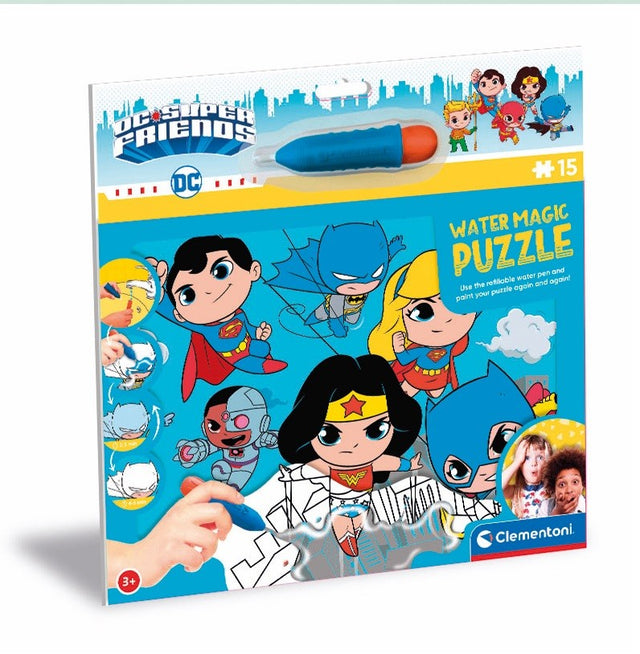 PUZZLE WATER MAGIC DC COMICS SUPER FRIENDS 15 PZAS