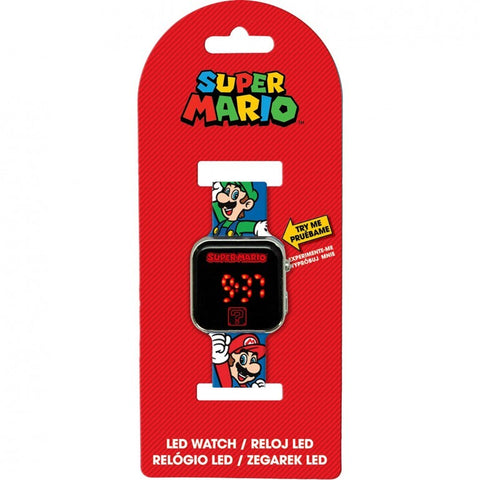 RELOJ LED SUPER MARIO Y LUIGI