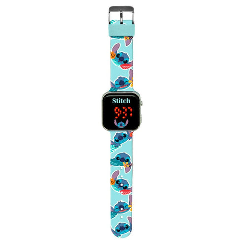 RELOJ LED STITCH DISNEY (FLORES)