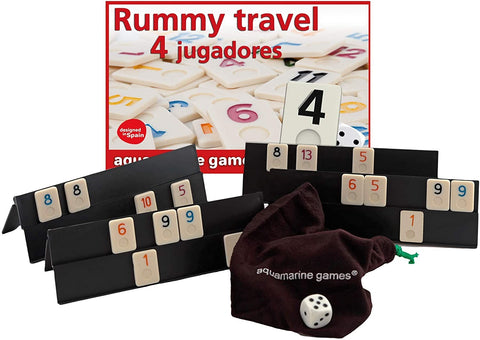 RUMMY TRAVEL AQUAMARINE 4 JUGADORES