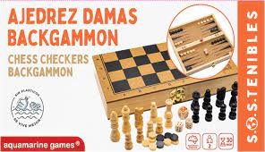 AJEDREZ DAMAS BACKGAMMON FSC100%