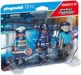 SET 3 FIGURAS POLICIA PLAYMOBIL