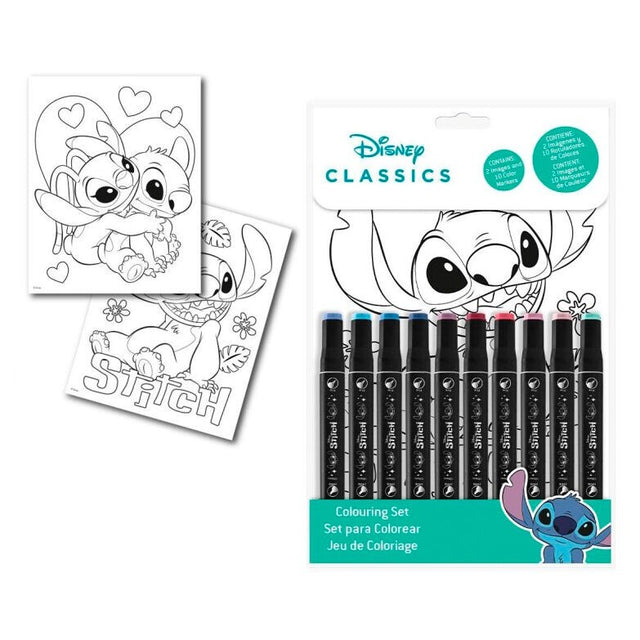 SET COLOREAR STITCH 10 ROTULADORES DE ALCOHOL