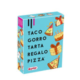 TACO, GORRO, TARTA, REGALO, PIZZA