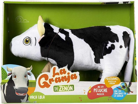 VACA LOLA MUSICAL PELUCHE DX - LA GRANJA DE ZENON